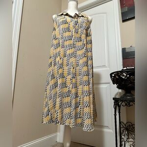 Alfani Sleeveless Shirt Dress with silver buttons